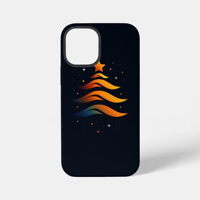 Arbre de Noël iPhone 12 Mini Coque dur (Verso)
