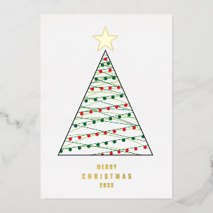 Arbre de Noël minimal Vacances photo simples