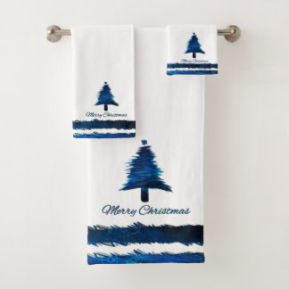 Arbre de Noël Motif moderne Bleu