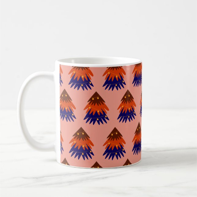 Arbre de Noël multicolore - Café Mug (Gauche)