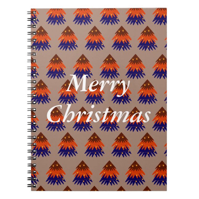 Arbre de Noël multicolore - Cahier (Devant)