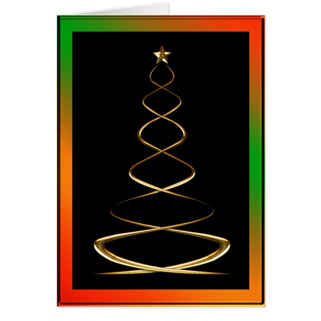Arbre de Noël Or Contemporain (Devant)