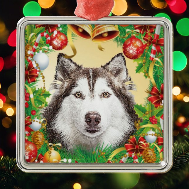 Arbre de Noël Ornement Chien Animal Modèle photo C (Créateur téléchargé)