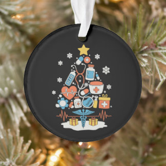 Arbre de Noël Outils Médicaux Infirmière Médecin X
