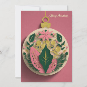 Arbre de Noël personnalisé avec carte de vœux fest