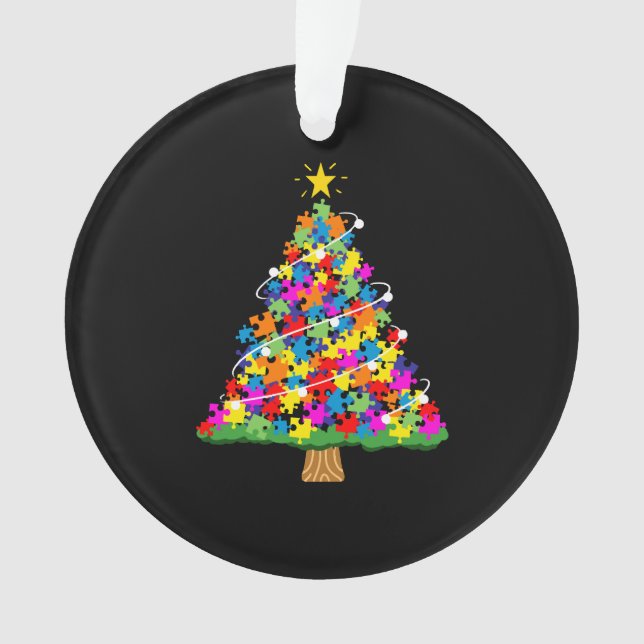 Arbre de Noël sensibilisation sur l'autisme (devant)