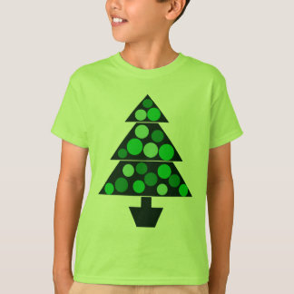 Arbre de Noël vert de babioles - T-shirt d'enfants