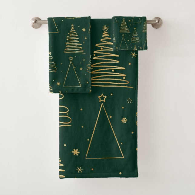 Arbre de Noël vert minimal (En situation)