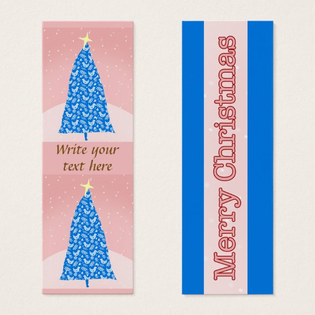 Arbre de Noël Whimsical et neige (Devant & derrière)