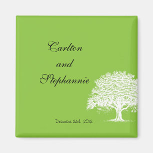 Arbre de printemps Vert/Blanc Aimant Favoriser