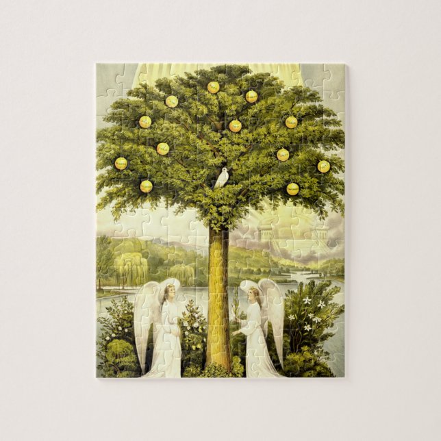 Arbre de puzzle de la vie (Vertical)