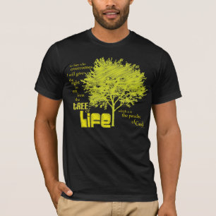Arbre de T-shirt chrétien d'écriture sainte de la