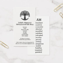Arbre de vie Affirmations positives Je suis