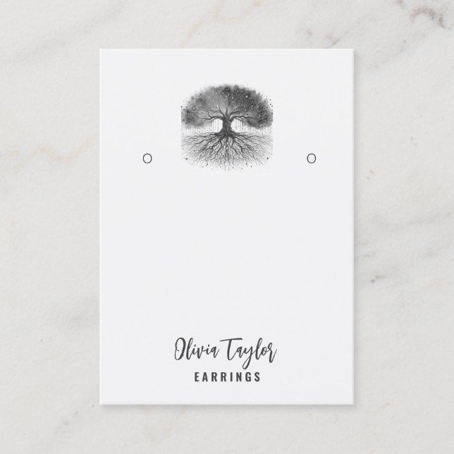 Arbre de vie Arbre spirituel Carte d'affichage bio (Devant)