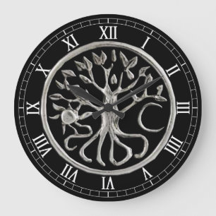 Arbre De Vie Autour Des Numéros Romains Horloge