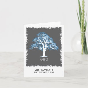 Arbre de vie Barre Mitzvah Carte de remerciements 