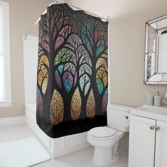 Arbre de vie Douche rideau (En situation)