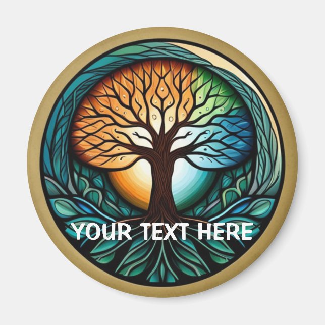 Arbre de vie - Magnet de cuisine personnalisable (Devant)