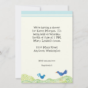 Arbre de vie, Whimsical Boy Baby shower Invitation