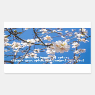 Arbre des fleurs autocollants inspirants