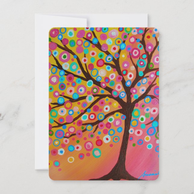 Arbre des invitations de bat mitzvah de barre de (Devant)