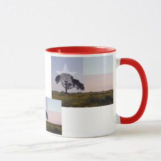 Arbre du Texas et tasse de drapeau