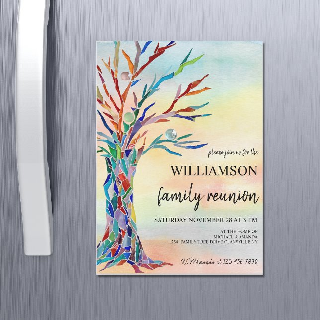 Arbre familial Retrouvailles - Magnet d'invitation (Créateur téléchargé)