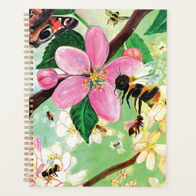 Arbre florissant avec les abeilles (Devant)