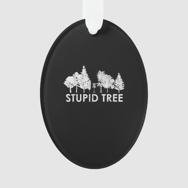 Arbre Imbécile Disque Golf Sports Lover Cadeau (devant)