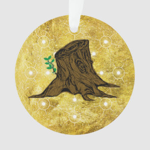 Arbre Jesse Arbre Arbre Argent de souche Ornament