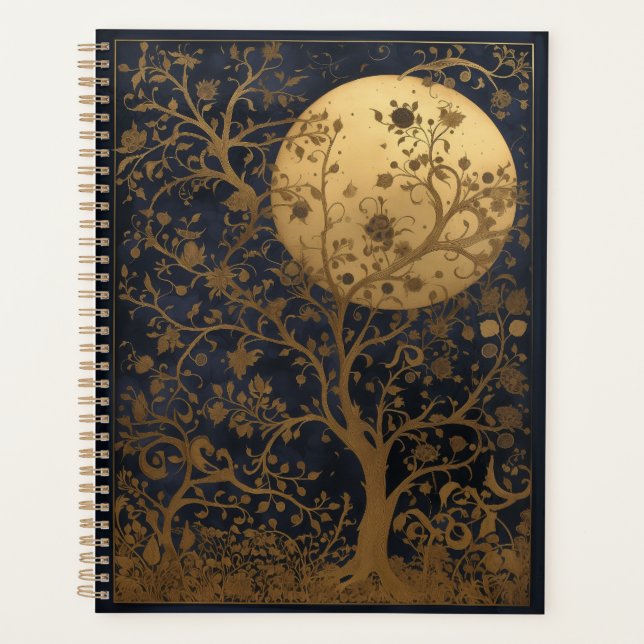 Arbre lunaire Beau planificateur illustré (Devant)