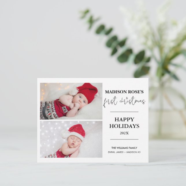 Arbre moderne Deux photos Première carte postale d (Debout devant)