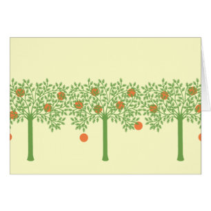 Arbre orange stylisé