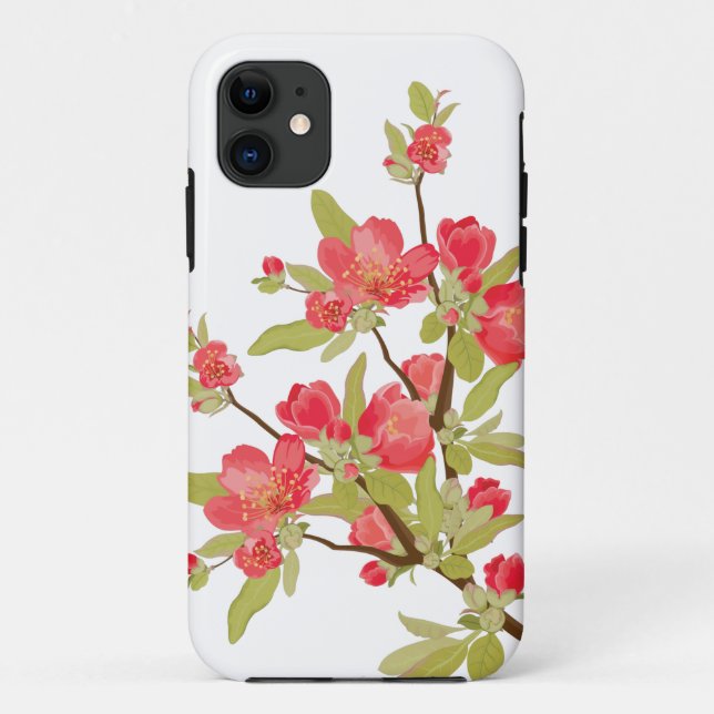 Arbre rose Fleurs iPhone 5 Coque (Dos)