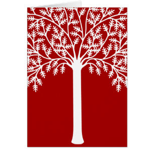 Arbre rouge et blanc