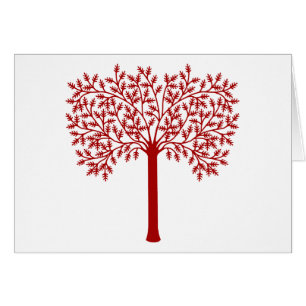 Arbre rouge et blanc