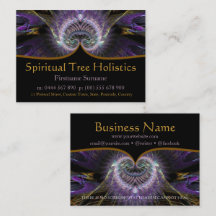 Arbre spirituel Cartes de visite holistiques