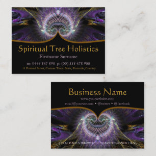 Arbre spirituel Cartes de visite holistiques