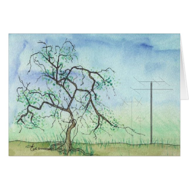 Arbre tordu avec 3 antennes (Devant horizontal)