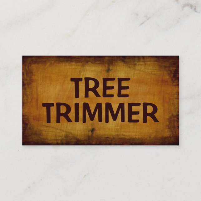 Arbre Trimmer Carte de visite antique (Devant)