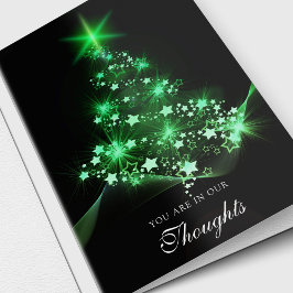 Arbre vert de Noël | de cartes de sympathie