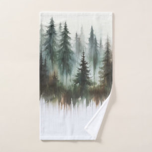 Arbres à l'aquarelle Rustique Wilderness