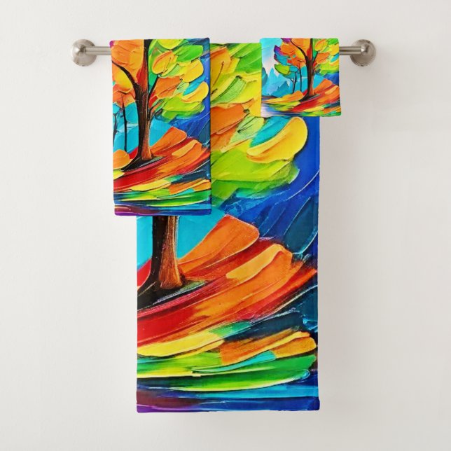 Arbres arc-en-ciel : Forêt vive (En situation)