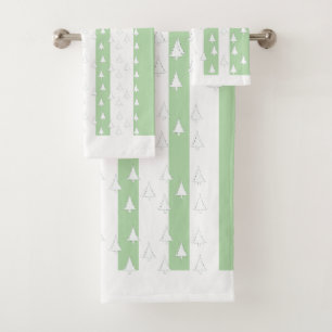 Arbres blancs + Grandes vertes Pastel