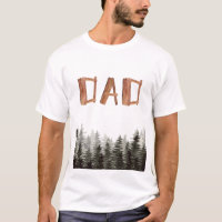 Arbres Bois Anniversaire Papa T-Shirt