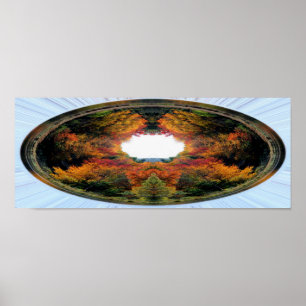 Arbres d'automne Poster d'art photo Abstrait