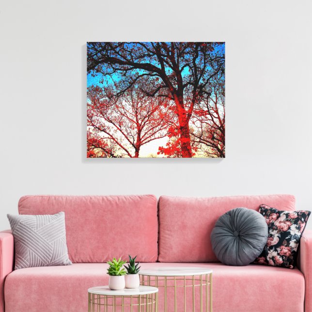 Arbres de chêne moderne toile photo Imprimer (Insitu(Salon))