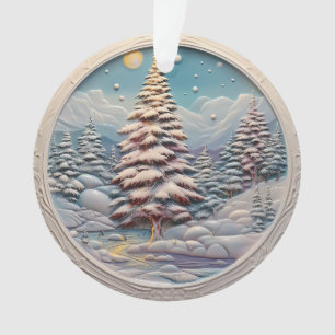 Arbres de Noël bleus 3d