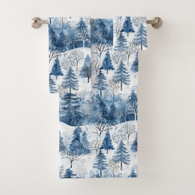 Arbres de Noël Blue White Mountain (En situation)