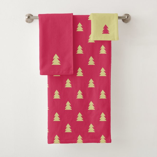Arbres de Noël dorés (En situation)
